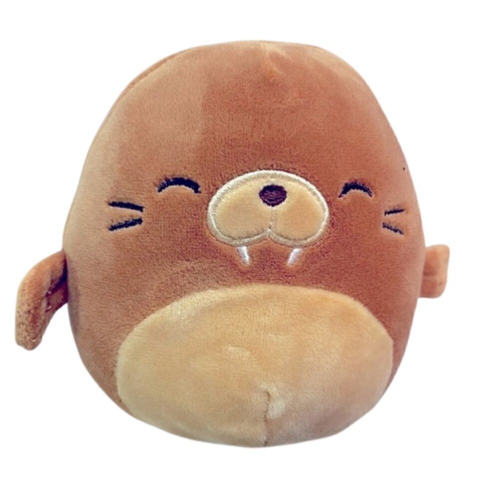 5” Squishmallow Bruce the Walrus  Kellytoy Marshmallow Plush Walrus